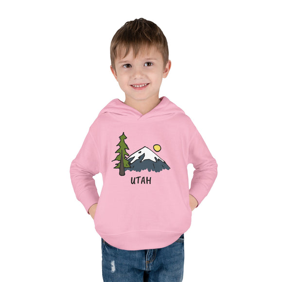 Utah Toddler Hoodie - Unisex Mountain Utah Toddler Sweatshirt