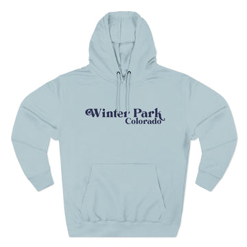 Buy blue-mist Premium Winter Park, Colorado Hoodie