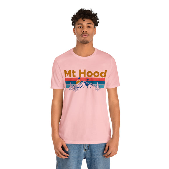 Mt Hood, Oregon Shirt - Mountain Sunset Unisex Mt Hood T-Shirt
