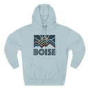 Boise, Idaho Hoodie - Retro Mountain Unisex Sweatshirt-4
