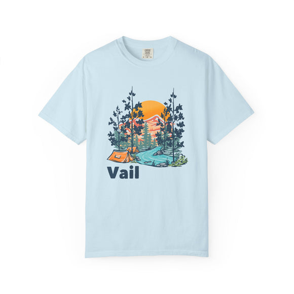 Vail, Colorado Graphic Tee, Comfort Colors Retro Unisex Vail T shirt
