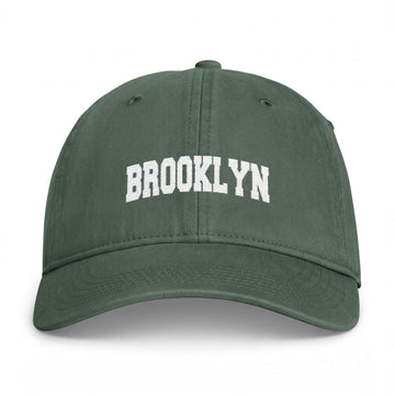 Brooklyn, New York Washed Baseball Cap - Vintage Coastal Comfort Colors