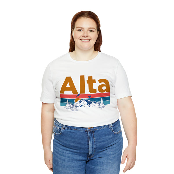 Alta, Utah Shirt - Mountain Sunset Unisex Alta T-Shirt