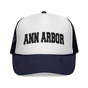 Buy dark-navy Ann Arbor, Michigan Collegiate Style Trucker Hat