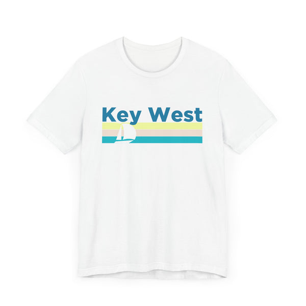 Key West, Florida T Shirt - Sailboat Graphic Tee