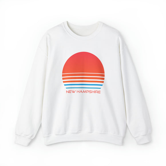New Hampshire Sweatshirt - Unisex Retro 80s New Hampshire Sweatshirt