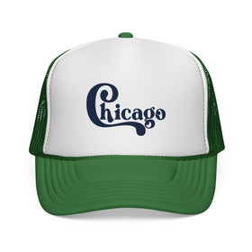 Buy green Chicago, Illinois Retro Style Trucker Hat