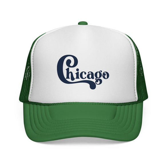 Chicago, Illinois Retro Style Trucker Hat