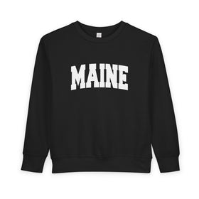 Buy black Maine Sweatshirt - Maine Crewneck Sweatshirt