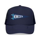 Minneapolis, Minnesota Pennant Trucker Hat — Retro Flag Foam Cap-1