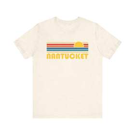 Nantucket Retro Sunset Unisex Tee - Perfect Summer Vibe