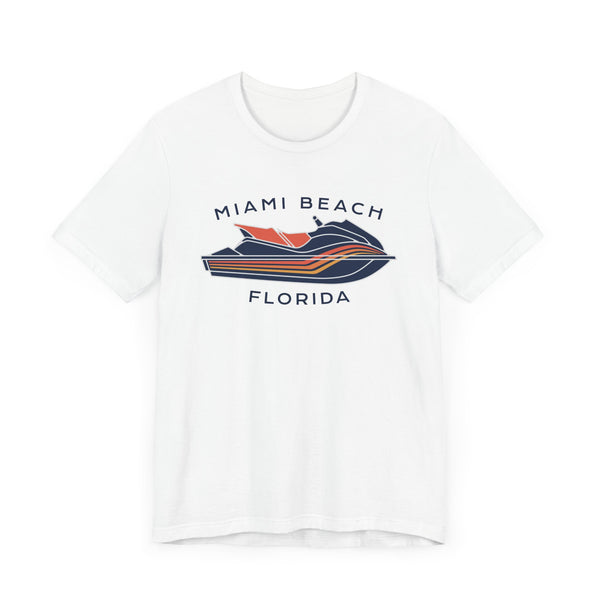 Miami Beach, Florida T Shirt - Jetski Boating Graphic Tee