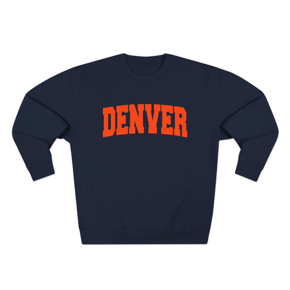 Denver Crewneck Sweatshirt – Retro Collegiate Pullover