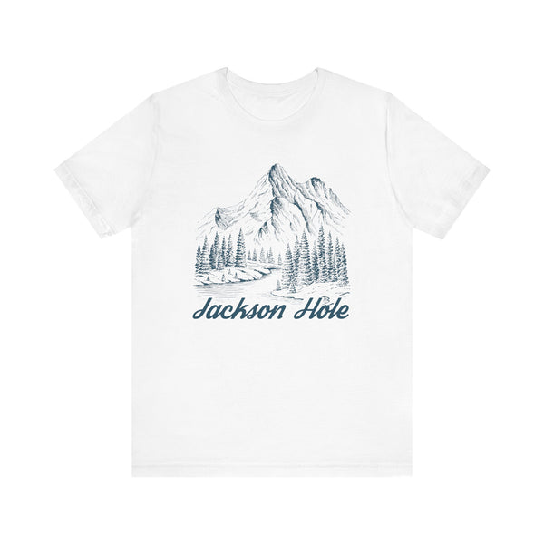 Jackson Hole, Wyoming Graphic Tee - Mountain Illustration Jackson Hole T Shirt