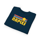 Naples, Florida Toddler Sweatshirt - Retro Sun Naples Toddler Crewneck Sweatshirt-17