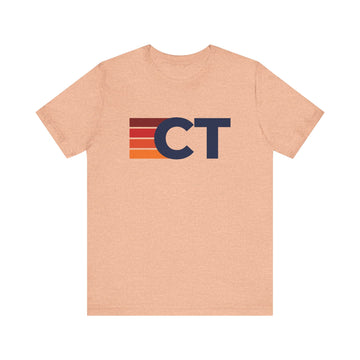 Connecticut Retro Stripes T-Shirt | Connecticut State Tee