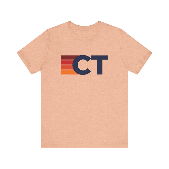 Connecticut Retro Stripes T-Shirt | Connecticut State Tee
