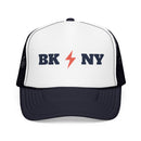 Brooklyn, New York Retro Trucker Hat - Lightning Foam Cap-1