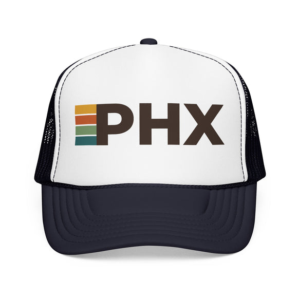 Phoenix, Arizona Trucker Hat - PHX Abbr retro cap
