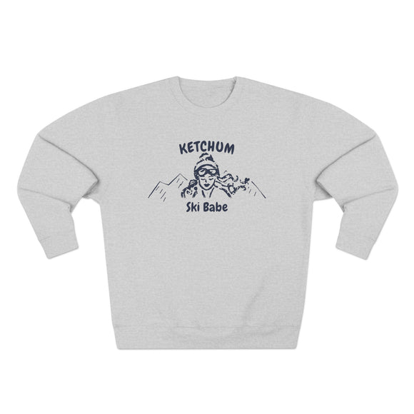 Premium Ketchum, Idaho Ski Babe Sweatshirt