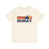 Retro Ouray, Colorado T-shirt, Mountain Tee, Vintage Ouray Unisex Jersey Shirt, Outdoor Hiking Apparel