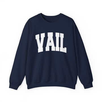 Buy navy Vail, Colorado Sweatshirt - Unisex Graphic Crewneck