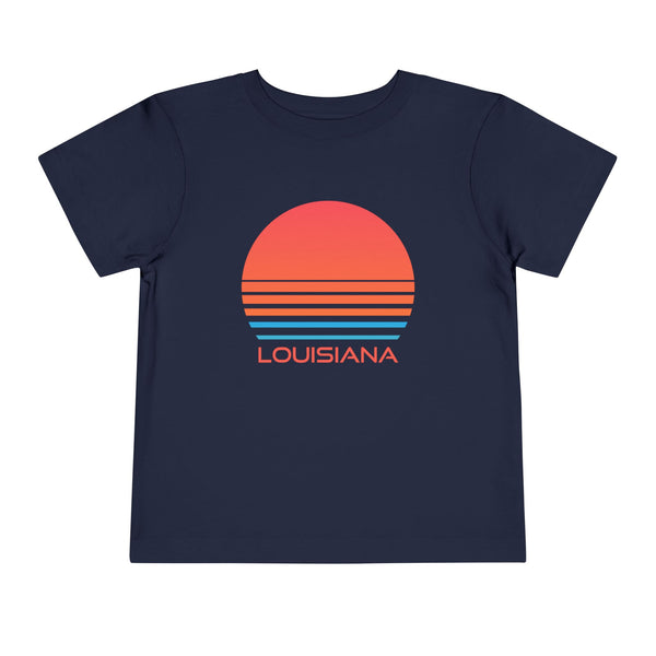 Louisiana Toddler T-Shirt - Retro 80s Unisex Toddler Louisiana Shirt