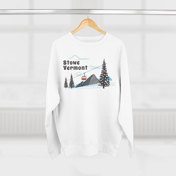 Premium Stowe, Vermont Sweatshirt Unisex Crewneck, Premium Sweatshirt, Crewneck Jumper, Ski Resort Apparel
