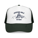 Jackson Hole, Wyoming Ski Babe Trucker Hat — Foam Mesh Cap-7