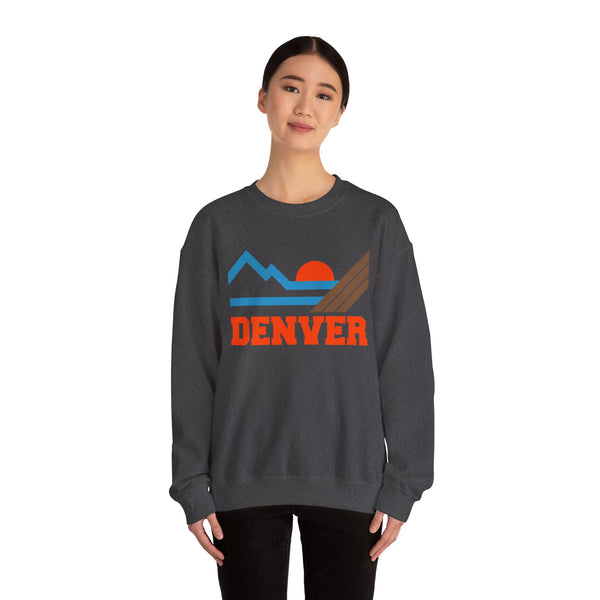 Denver, Colorado Sweatshirt - Mountain Denver Crewneck Sweatshirt