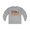 Vail, Colorado Long Sleeve Shirt - Retro Unisex Vail Long Sleeve Tee