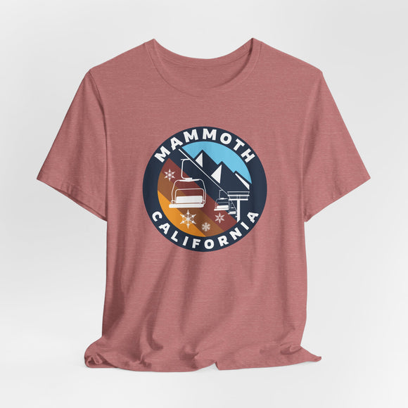 Mammoth, California T Shirt - Retro Ski Lift Tee