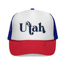 Utah Script Trucker Cap | State Retro Typography-4