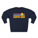 Premium Santa Ana, California Retro Sun Graphic Sweatshirt-6