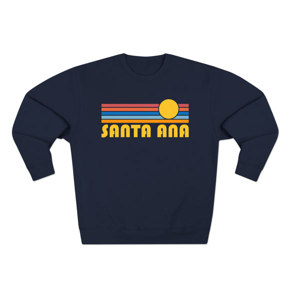 Premium Santa Ana, California Retro Sun Graphic Sweatshirt