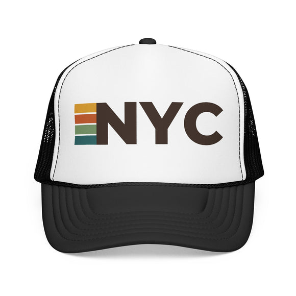 New York City, New York Trucker Hat - NYC Abbr retro cap