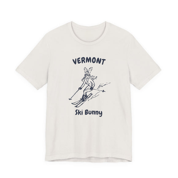 Vermont Ski Bunny T‑Shirt — Retro Skiing Graphic Tee