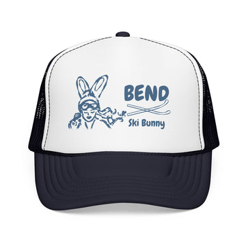Buy navy-white-navy Bend, Oregon Ski Bunny Trucker Hat