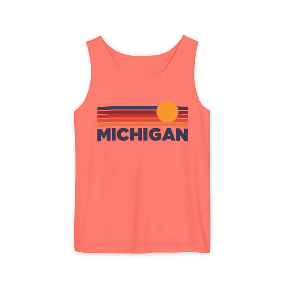 Michigan Retro Sunstripe Tank Top | Comfort Colors - 100% Cotton