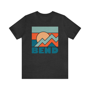 Buy dark-grey-heather Bend, Oregon T-Shirt - Retro Unisex Bend Shirt