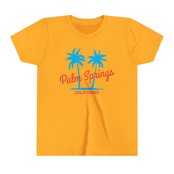 Palm Springs, California Youth Shirt - Retro Palm Tree Palm Springs Kid's T-Shirt