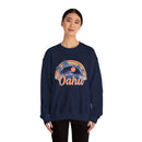 Oahu, Hawaii Sweatshirt - Unisex Retro Beach Crewneck Oahu Sweatshirt-10