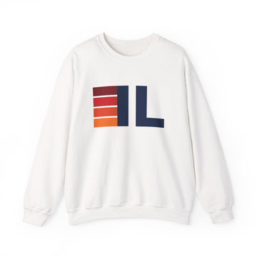 Illinois Retro Sweatshirt | Retro Stripes Illinois
