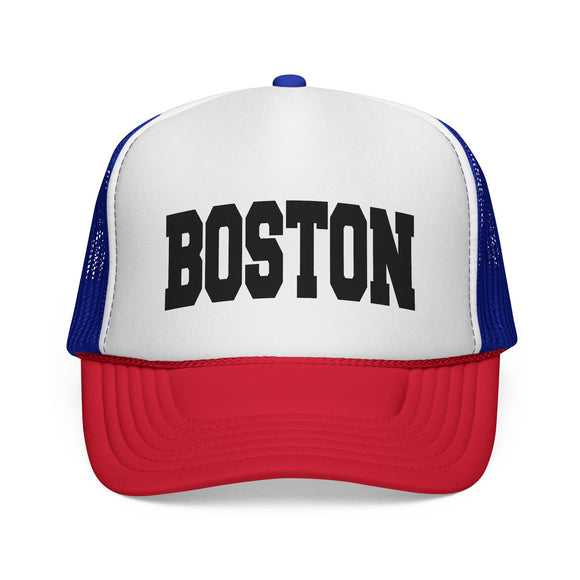 Boston, Massachusetts Collegiate Style Trucker Hat