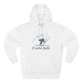 Premium Crested Butte, Colorado Vintage Snow Ski Hoodie