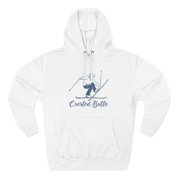 Premium Crested Butte, Colorado Vintage Snow Ski Hoodie