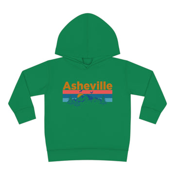 Buy kelly Asheville Toddler Hoodie - Retro Mountain Sun Unisex Asheville Toddler Sweatshirt