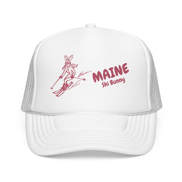 Buy white Maine Ski Bunny Foam Trucker Hat