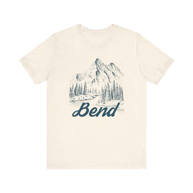 Buy natural Bend, Oregon Graphic Tee - Mountain Illustration Bend T Shirt