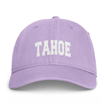 Buy orchid Lake Tahoe, California Washed Baseball Cap - Vintage Coastal Comfort Colors